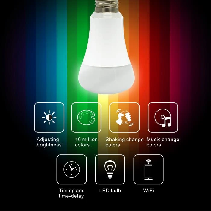 Lampadina LED Smart Wi-Fi con luce Dimmable