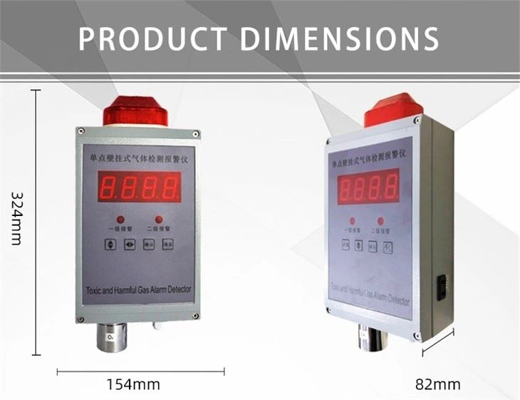 Fixed Hydrogen sulfide H2S Gas Detector