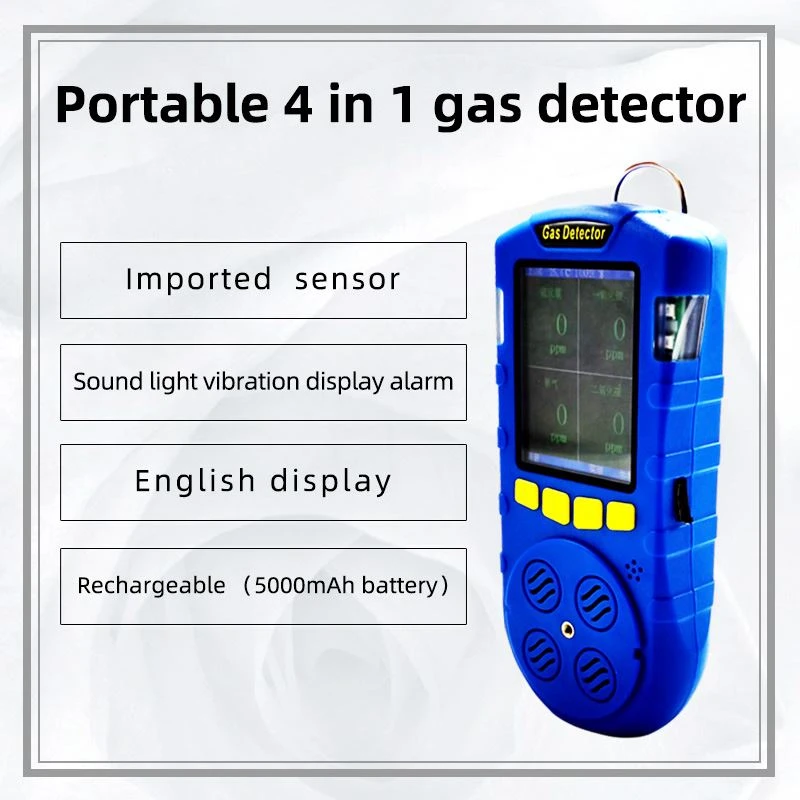 Rivelatore multigas portatile per CH4 CO H2S O2